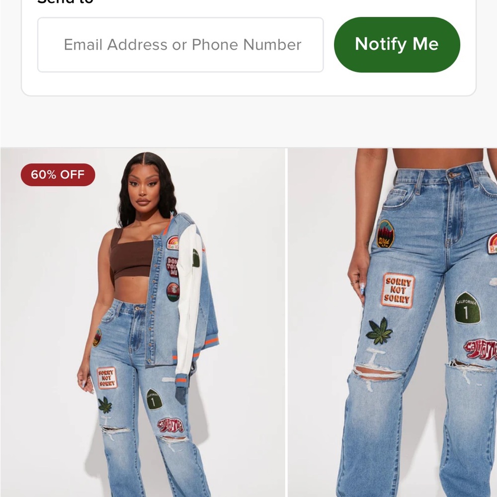 California high Rise straight leg jeans